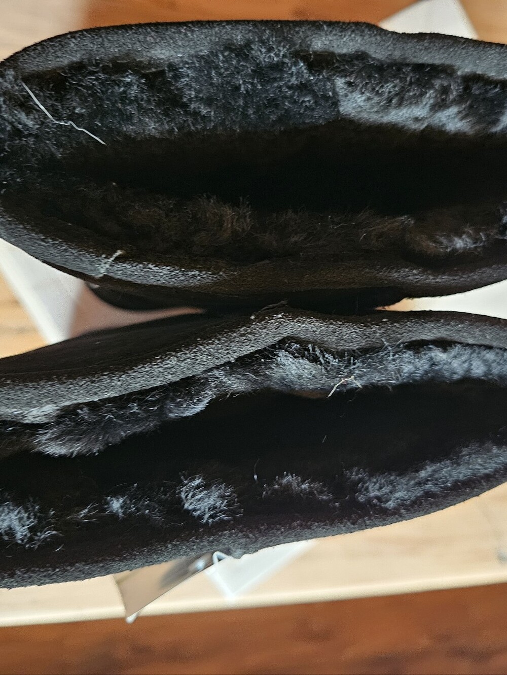 Bearpaw Womens Elle Tall Sude Boots Black Size 9 - Picture 2 of 4